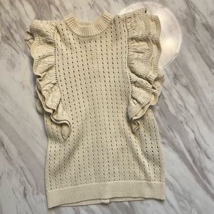 Sleeveless Knitted Sweater